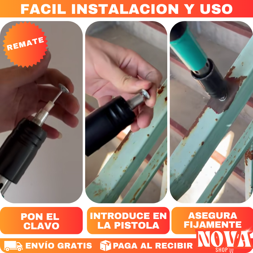 PISTOLA REMACHADORA PORTATIL DE ALTA PRESION